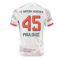 Bayern Munich Aleksandar Pavlovic #45 Koszulka Wyjazdowa 2025-26 Krótki Rękaw